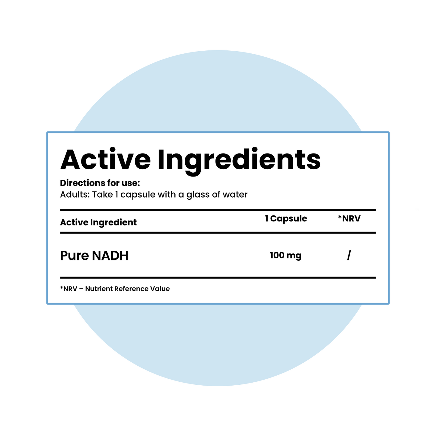 Pure NADH 100mg Capsules